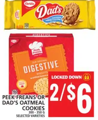 Food Basics Peek freans or dad's oatmeal cookies offer