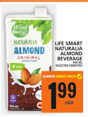 Food Basics Life smart naturalia almond beverage offer
