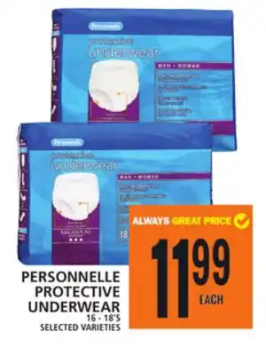 Food Basics Personnelle protective underwear offer
