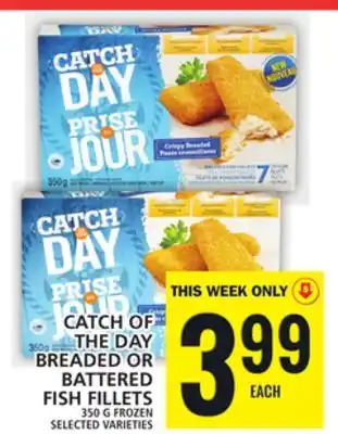 Food Basics Catch of the day breaded or battered fish fillets offer