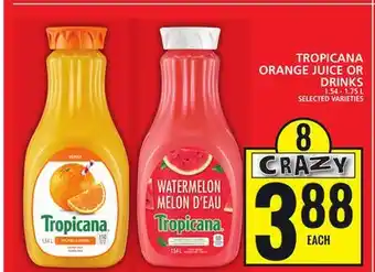 Food Basics Tropicana orange juice or drinks offer