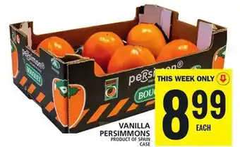 Food Basics Vanilla persimmons offer