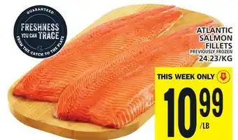 Food Basics Atlantic salmon fillets offer