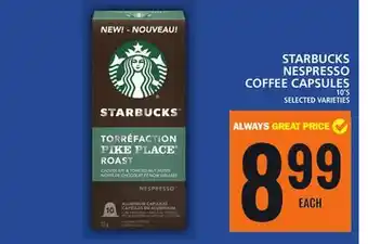 Food Basics Starbucks nespresso coffee capsules offer