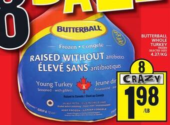 Food Basics Butterball whole turkey frozen offer