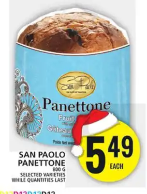 Food Basics San paolo panettone offer