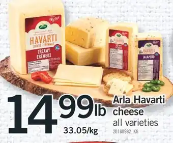 Fortinos Arla havarti cheese offer