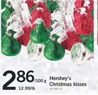 Fortinos Hershey's christmas kisses offer