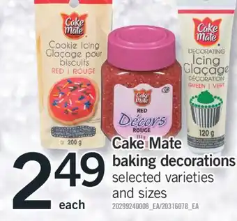 Fortinos Cake mate baking decorations offer