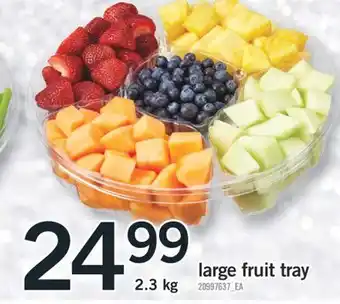 Fortinos Large fruit tray offer