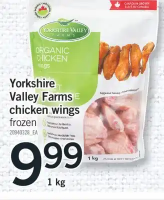 Fortinos Yorkshire valley farms chicken wings offer