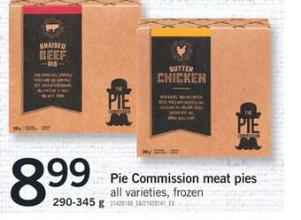 Fortinos Pie commission meat pies, 290-345 g offer
