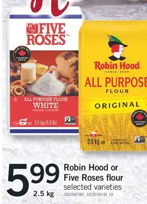 Fortinos Robin hood or five roses flour offer