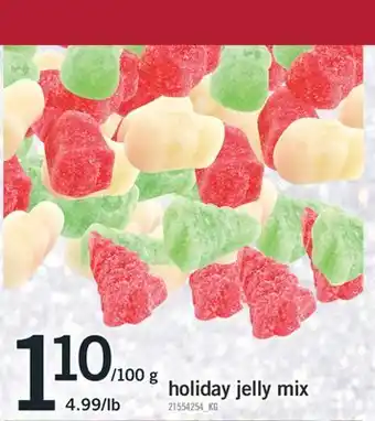 Fortinos Holiday jelly mix, 100 g offer