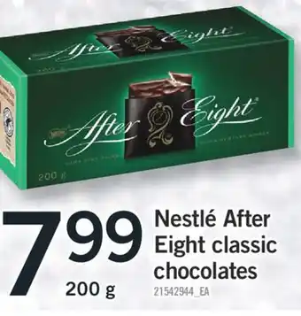 Fortinos Nestlé after eight classic chocolates, 200 g offer