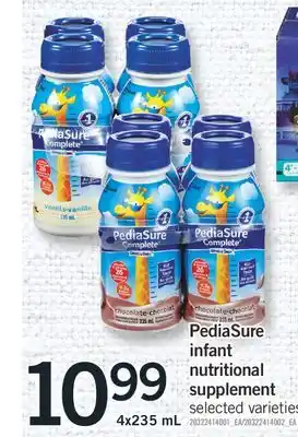 Fortinos Pediasure infant nutritional supplement offer