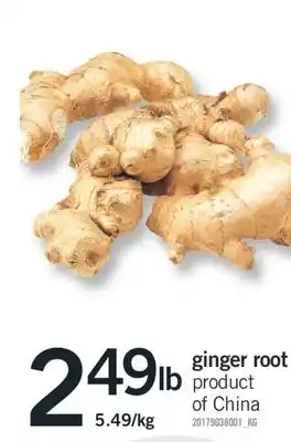 Fortinos Ginger root offer