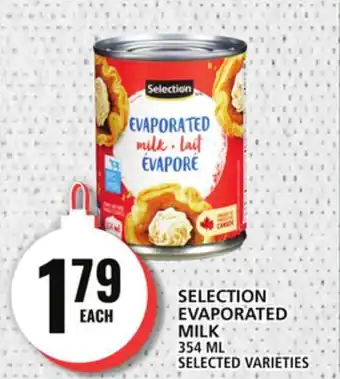 Food Basics Selection evaporated milk offer