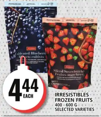 Food Basics Irresistibles frozen fruits offer