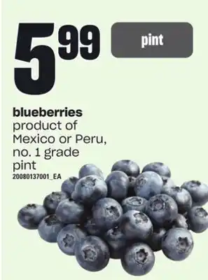 Independent Grocer Blueberries, pint offer