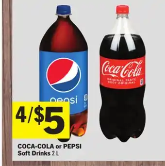 Foodland Coca-cola or pepsi soft drinks 2 l offer