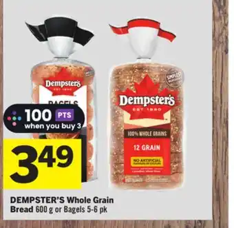 Foodland Dempster's whole grain bread offer