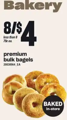 Independent Grocer Premium bulk bagels offer