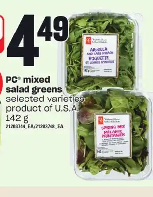 Independent Grocer Pc mixed salad greens, 142 g offer