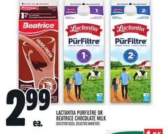 Metro Lactantia purfiltre or beatrice chocolate milk offer