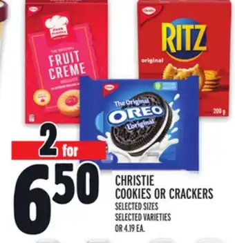 Metro Christie cookies or crackers offer