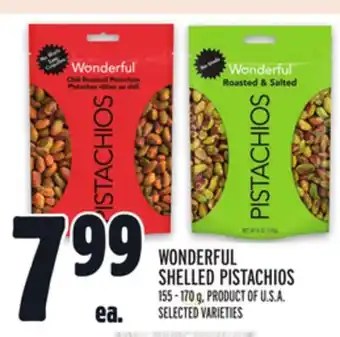 Metro Wonderful shelled pistachios offer