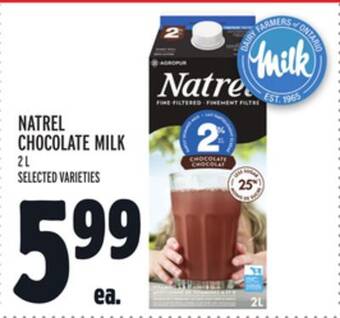 Metro Natrel chocolate milk offer