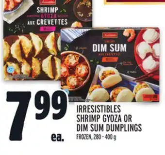 Metro Irresistibles shrimp gyoza or dim sum dumplings offer