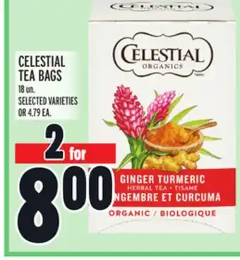 Metro Celestial tea bags offer