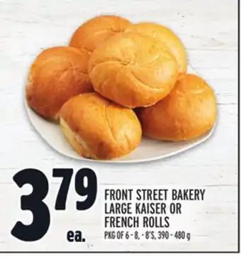 Metro Front street bakery large kaiser or french rolls offer