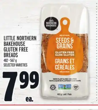 Metro Little northern bakehouse gluten free breads offer