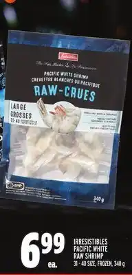 Metro Irresistibles pacific white raw shrimp offer