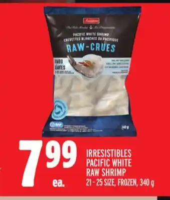 Metro Irresistibles pacific white raw shrimp offer