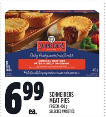 Metro Schneiders meat pies offer