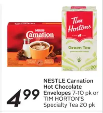 Sobeys Nestle carnation hot chocolate envelopes offer