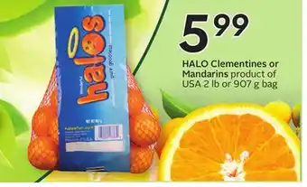 Sobeys Halo clementines or mandarins offer
