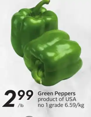 Sobeys Green peppers offer
