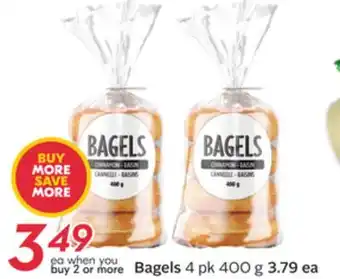 Sobeys Bagels offer