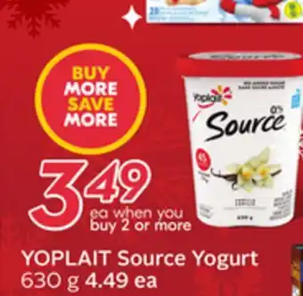 Sobeys Source yogurt offer