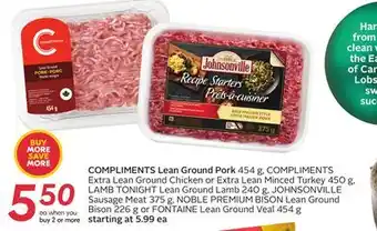 Sobeys Compliments lean ground pork offer