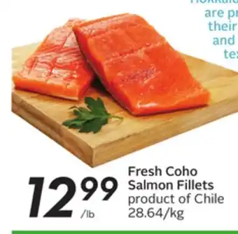 Sobeys Fresh coho salmon fillets offer