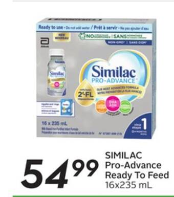 Sobeys Pro-advance ready to feed offer