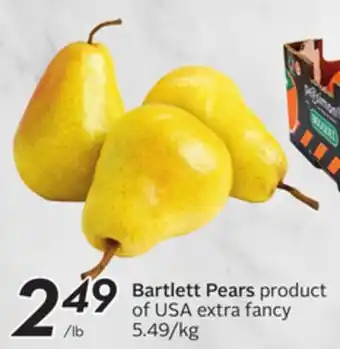 Sobeys Bartlett pears offer