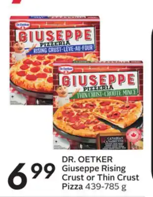 Sobeys Giuseppe rising crust or thin crust pizza offer