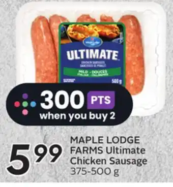 Sobeys Ultimate chicken sausage offer